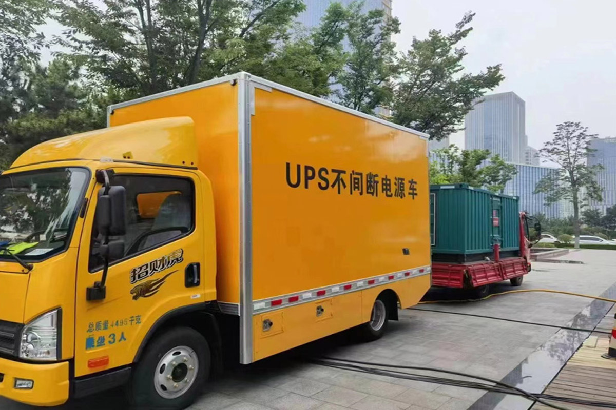 颍泉发电机租赁施工现场