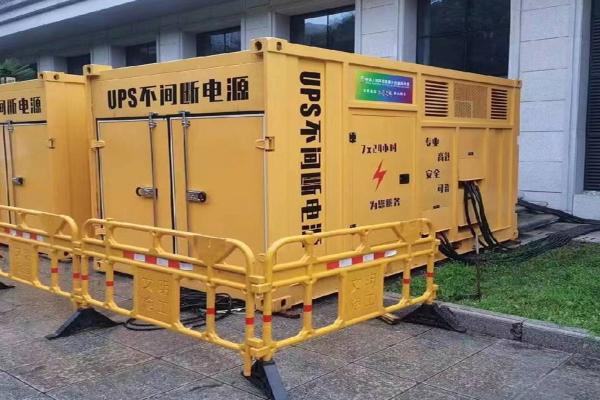 颍泉发电机租赁施工现场